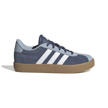 Sneakers blu e azzurre da ragazzo con strisce bianche adidas VL Court 3.0 K, Brand, SKU s354000200, Immagine 0